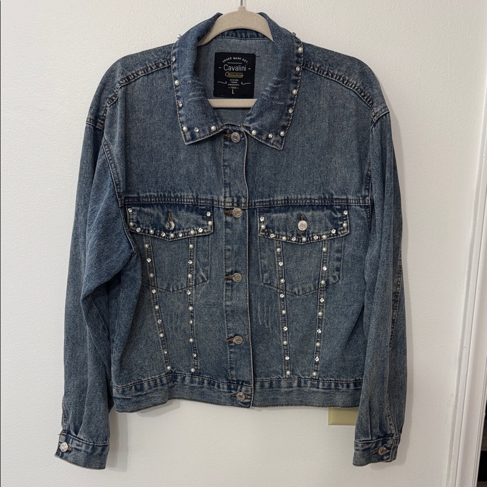 Cavalini Studded Denim Jacket